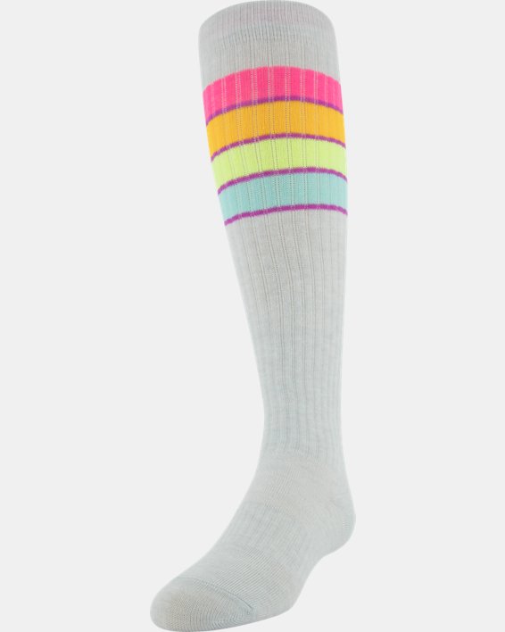 Girls' UA Over-The-Calf – 2-Pack Socks, Pink, pdpMainDesktop image number 5